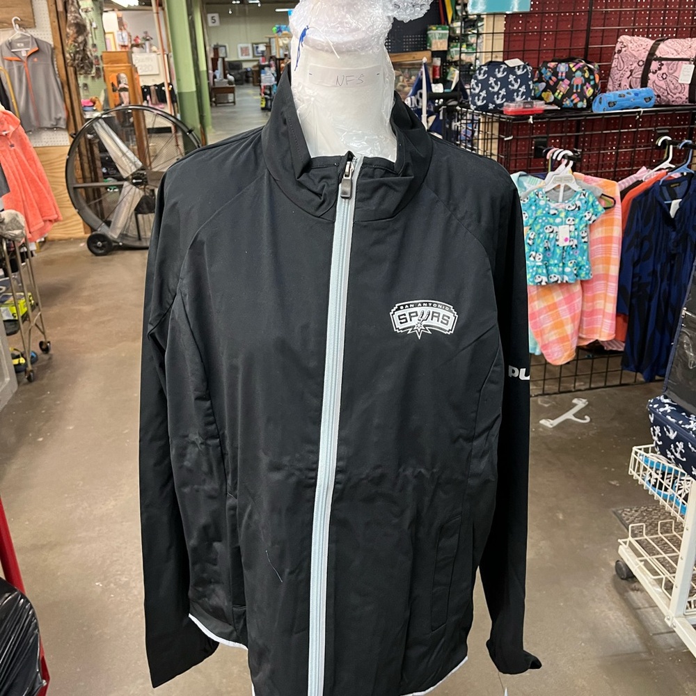 NBA Black and White Windbreaker Jacket